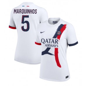 Billiga Paris Saint-Germain Marquinhos #5 Bortatröja Dam 2024-25 Kortärmad